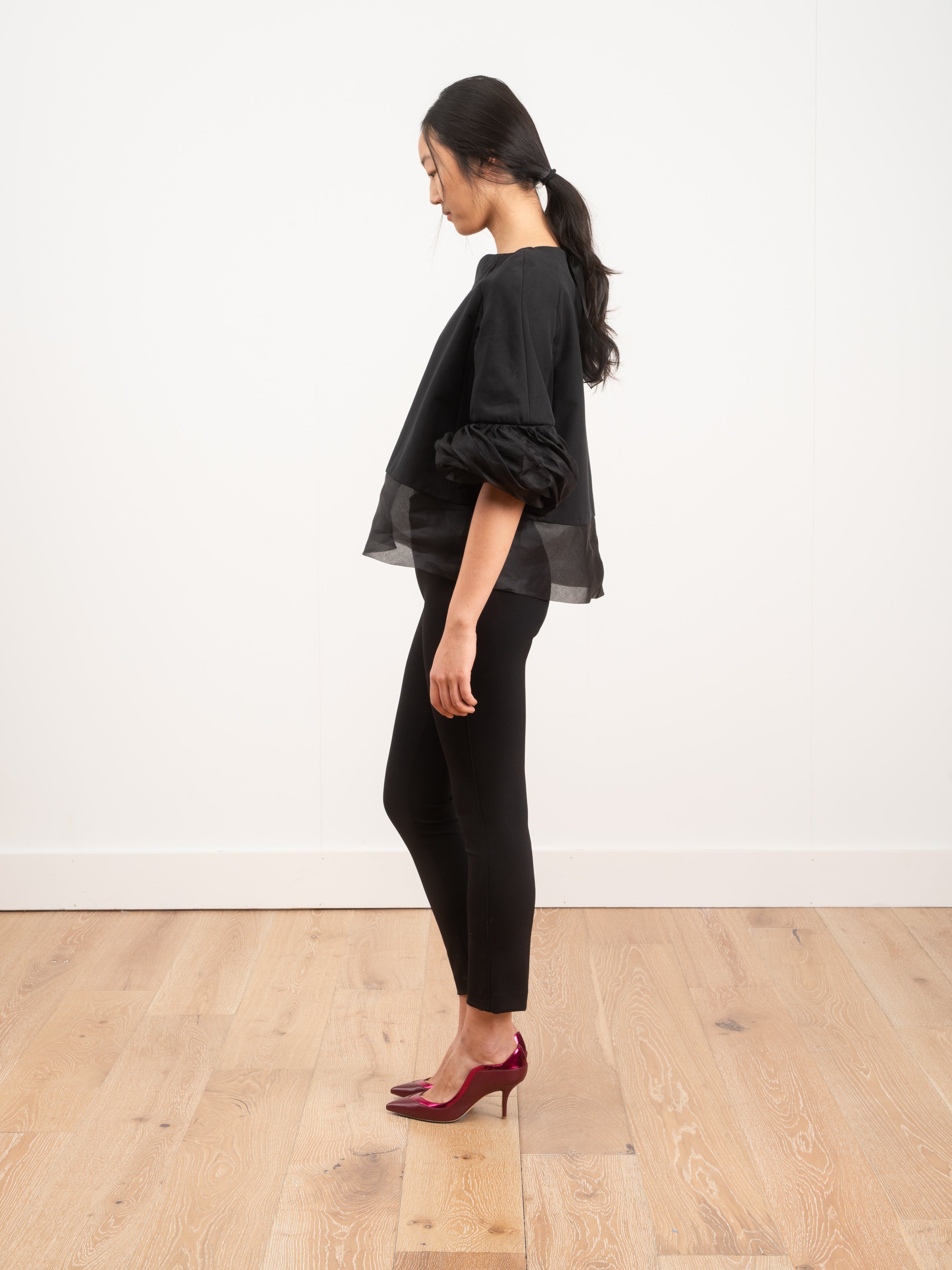 margareth & moi, top with ruffle sleeve