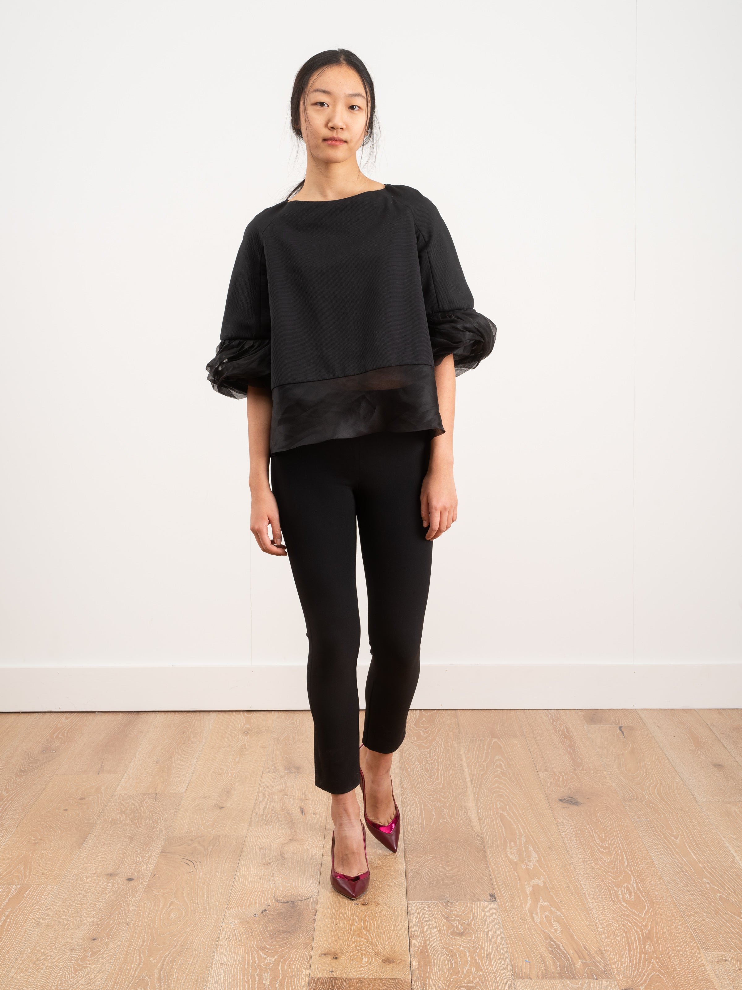 margareth & moi, top with ruffle sleeve