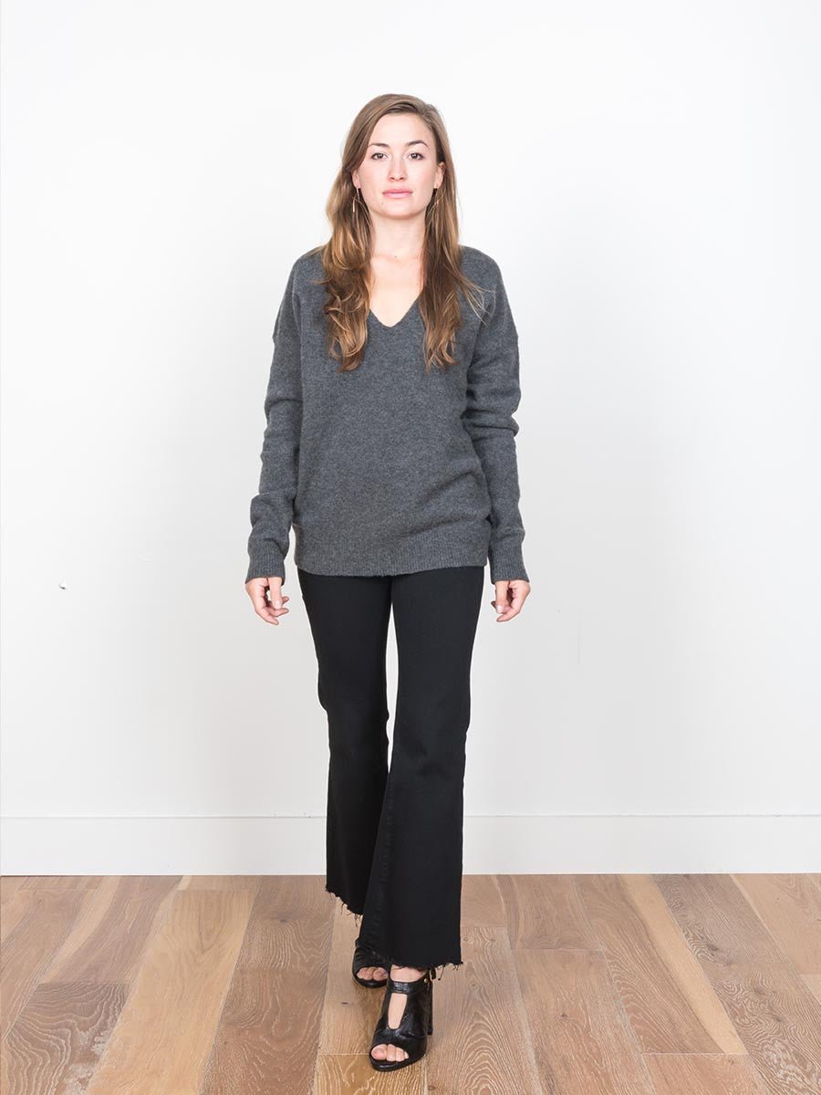 Jenni Kayne, v-neck sweater - charcoal