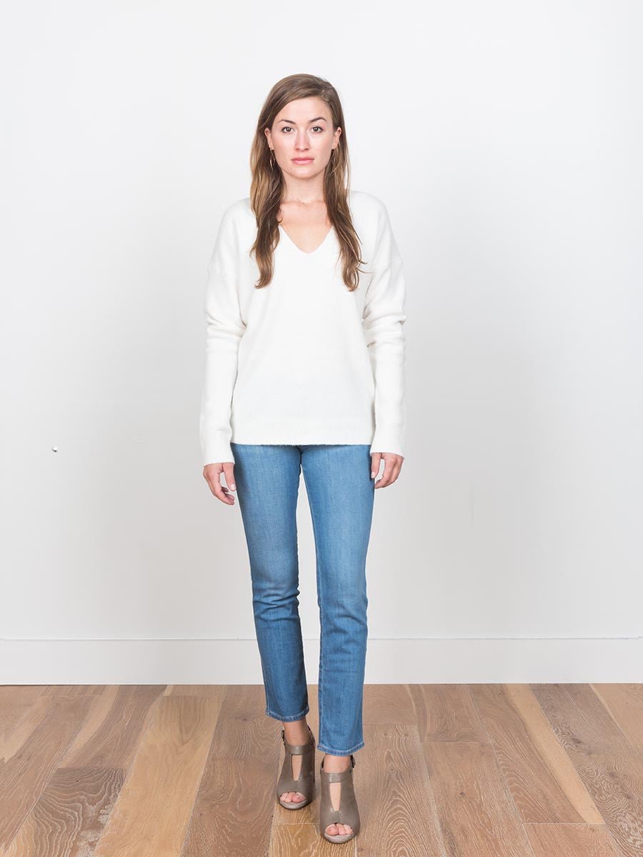 Jenni Kayne, v-neck sweater - cream